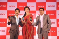 Anushka Launches INTEX Aqua Smartphone